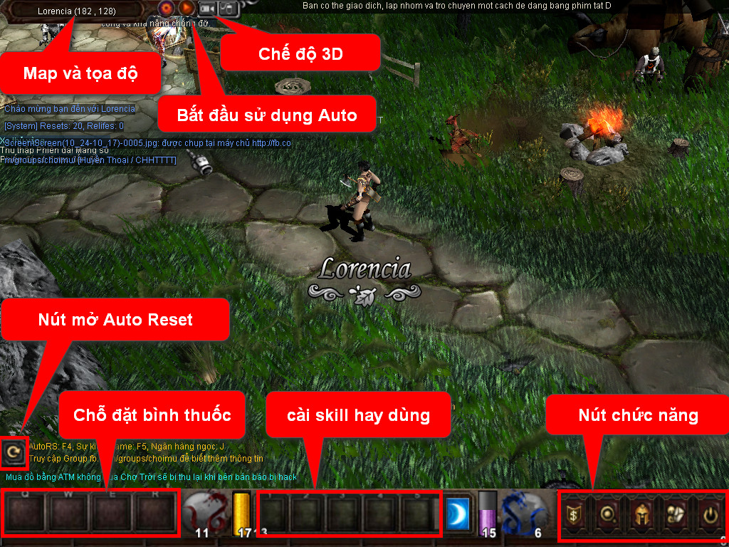 Chức năng chính của Game MU Thần Bí Chức năng chính của Game MU Thần Bí